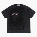 Bape Garment Dye Multi Logo Relaxed Fit Tee Black