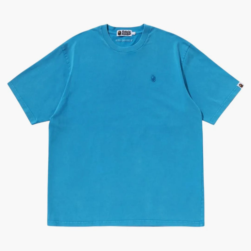 Bape Garment Dye One Point Relaxed Fit Tee Blue