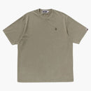Bape Garment Dye One Point Relaxed Fit Tee Olivedrab