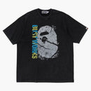 BAPE -plagg färgämne avslappnad fit te svart