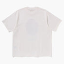 Bape Garment Dye Rhinestone Ape Head Relaxed Fit Tee Ivory