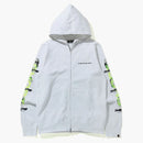 Bape Ghost Full Zip Hoodie White