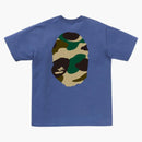 Bape gigante 1 ° camo grande scimmia tè blu scuro/giallo