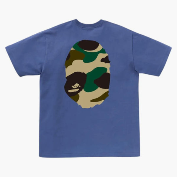 Bape gigante 1 ° camo grande scimmia tè blu scuro/giallo