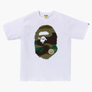 Bape Giant 1st Camo Big Ape Head Tee White/green