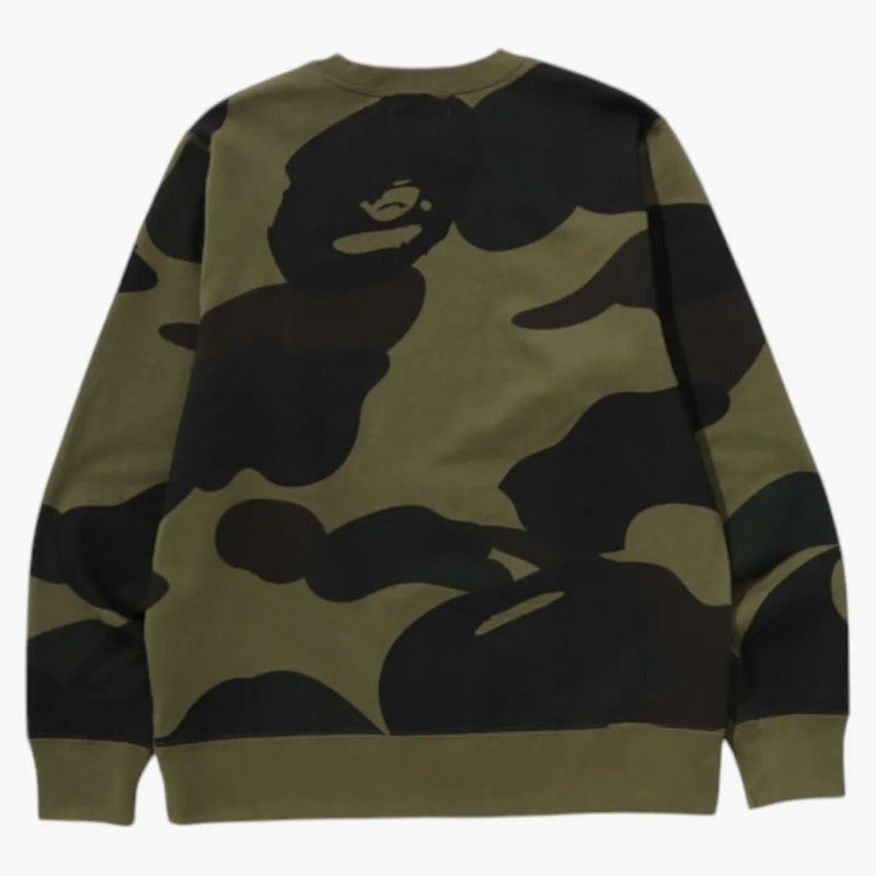BAPE GIANT 1. Kamo koupel Ape Crewneck mikina zelená