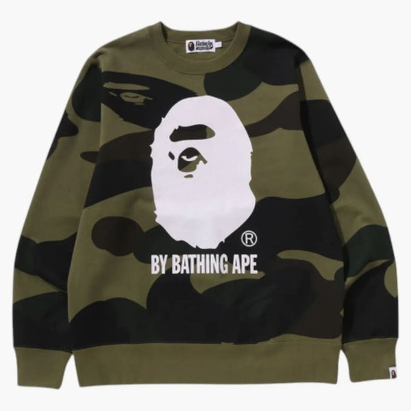 BAPE GIANT 1. Kamo koupel Ape Crewneck mikina zelená