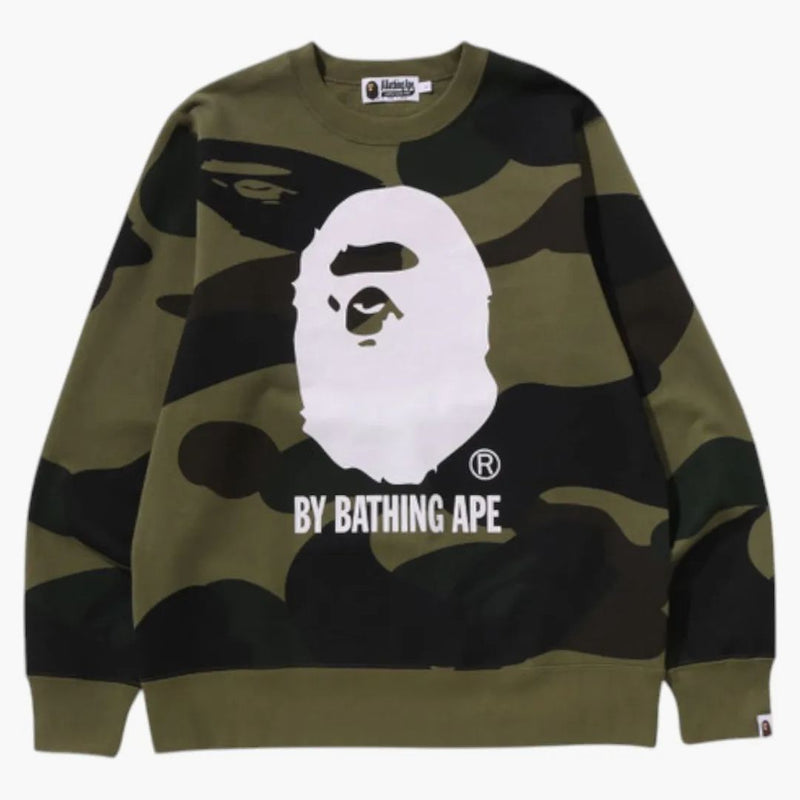 BAPE GIANT 1. Kamo koupel Ape Crewneck mikina zelená