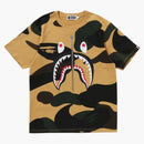 Bape Giant 1st Camo Shark Tee Yellow