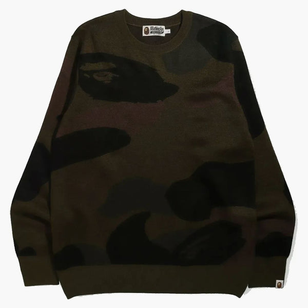 Bape Giant 1st Camo Wide Fit Knit Green