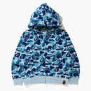 Bape Giant Abc Camo Full Zip Hoodie Blue