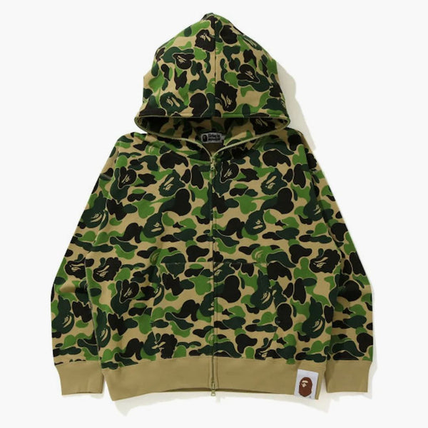 Bape Giant Abc Camo Full Zip Hoodie Green