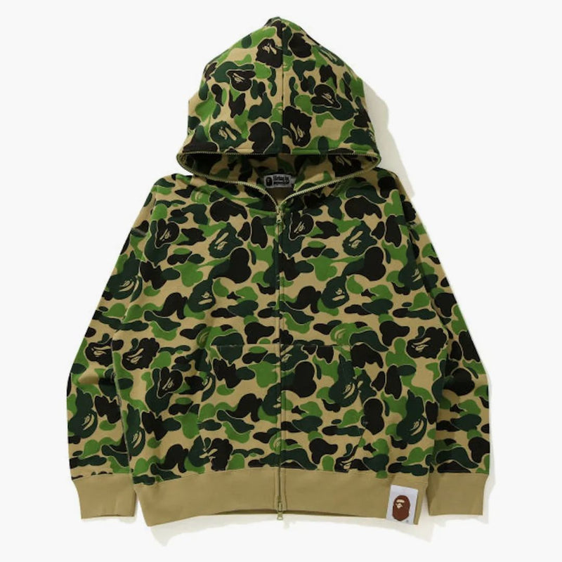 Bape Giant Abc Camo Full Zip Hoodie Green