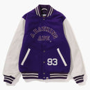 Bape Giant Ape Head Varsity Jacket Purple