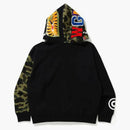 Bape Giant Shark Full Zip Hoodie Black
