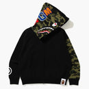 Bape Giant Shark Full Zip Hoodie Black