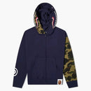 Bape Giant Shark Full Zip Hoodie Navy