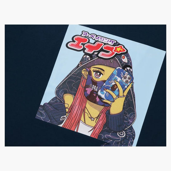 Bape girl tea navy