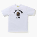 Bape Glass Beads College Tee White