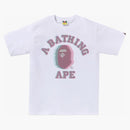 Bape Glitch Art College Tee White