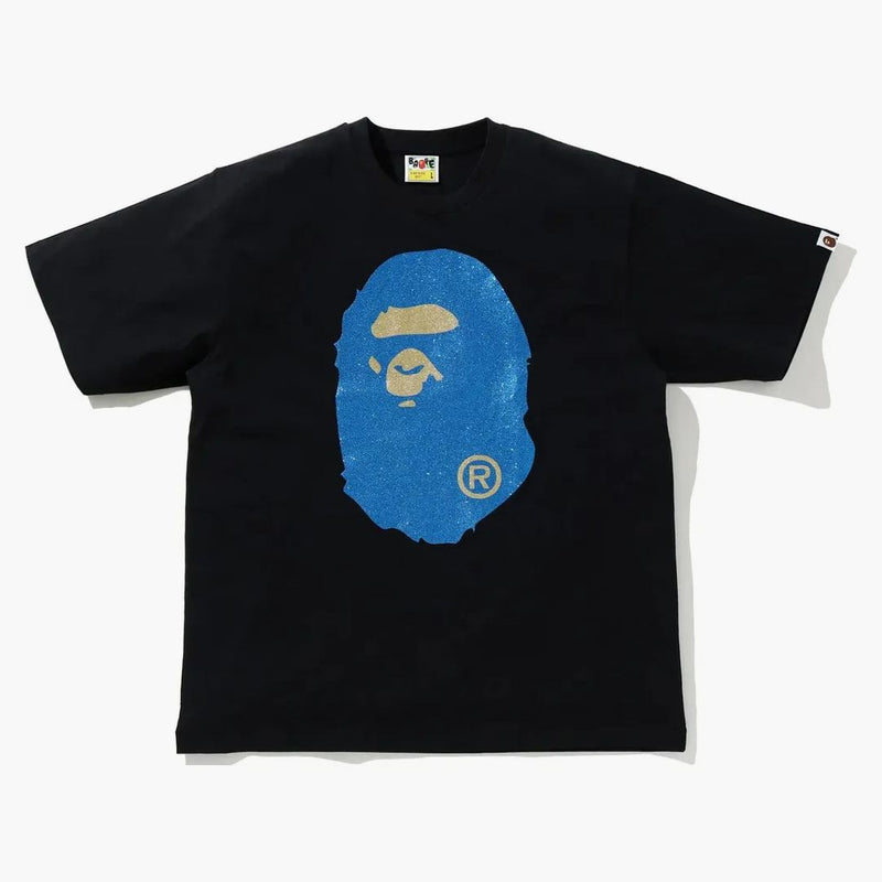 Bape Glitter Big Ape Head Relaxed Fit Tea Black/Blue