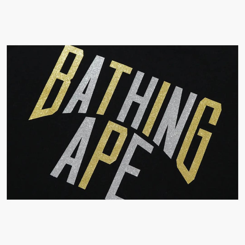 Bape Glitter Nyc Logo Tee Black