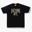 BAPE GLITTER NYC LOGO TEA NEGRO