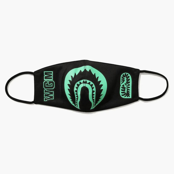 Bape Glow in the Dark Shark Mask (FW20) Black