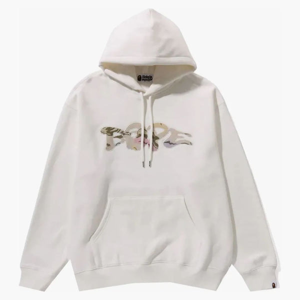 Bape Goobelin Patch Pullover Hoodie Ivory