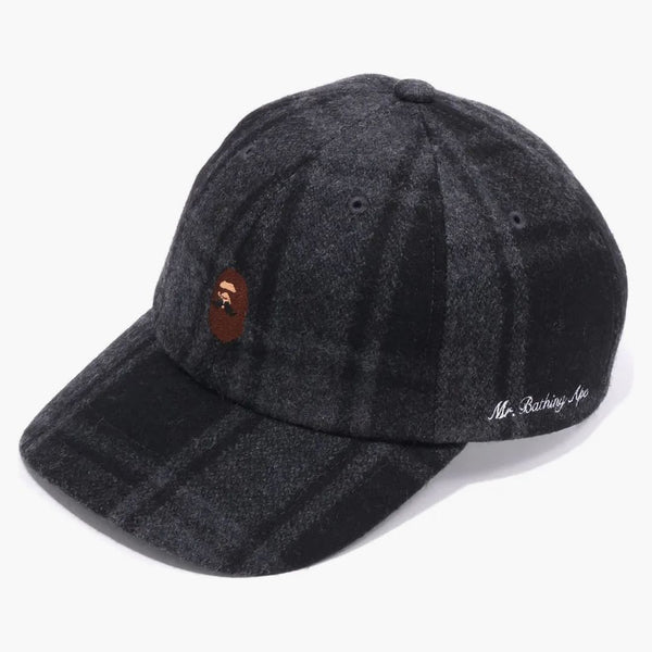 Bape Golf Mr Mr Bathing Ape Flannel Check Tap Negro
