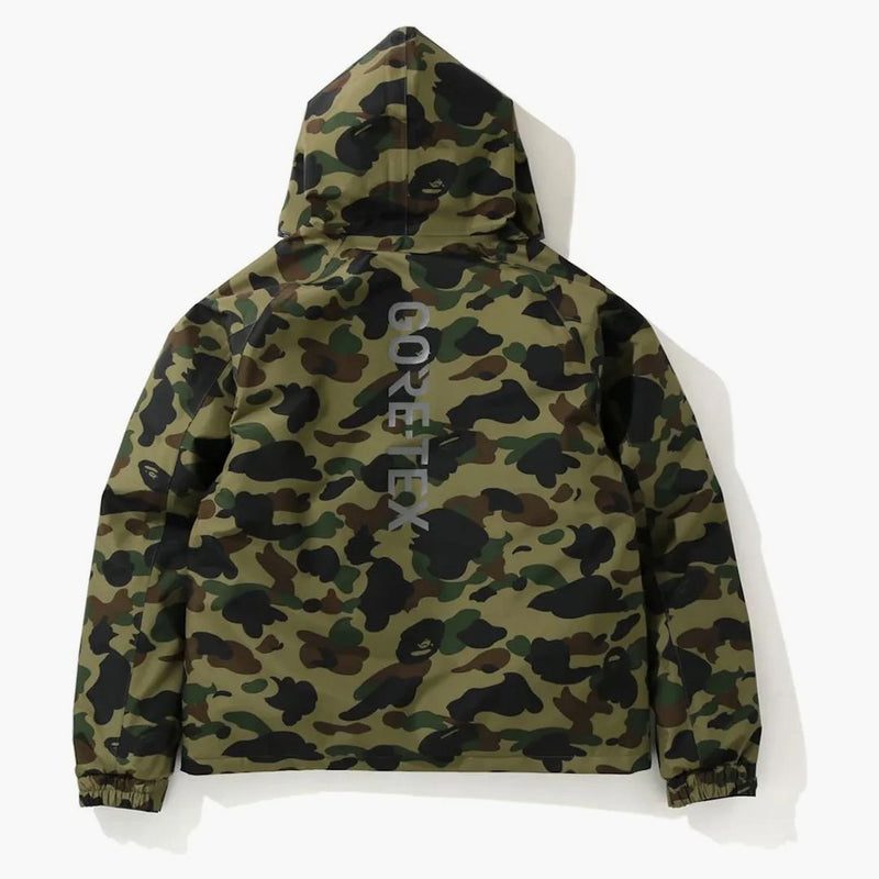 Bape Gore-Tex 1st Camo Hoodie Down Jacket Green