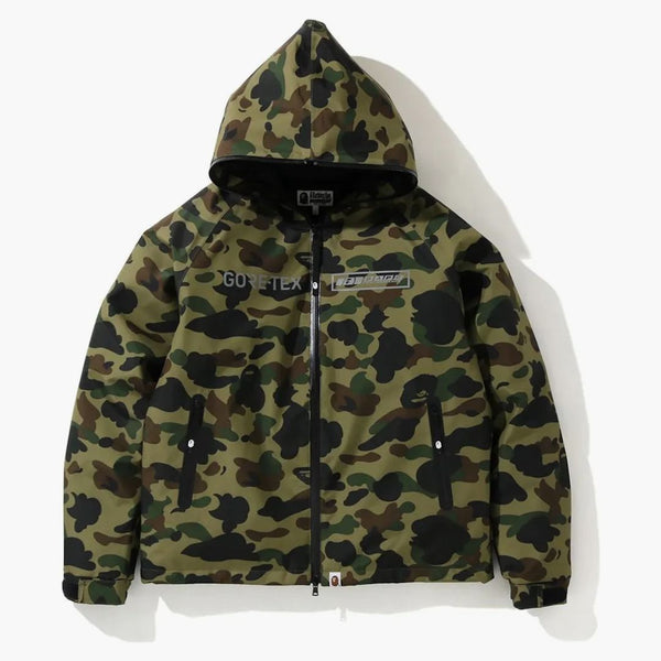 Bape Gore-Tex 1st Camo Hoodie Down Jacket Green