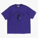 Bape Gothic College Relaxed Fit Tea Purple