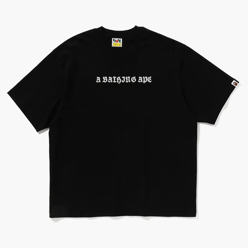 BAPE GOTICO LOGO rilassato tè nero