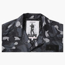 Bape Gradation Camo Military Shirt Jacket Black