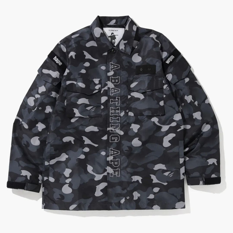 BAPE Gradation Camo Wojska Kurtka koszulka Czarna