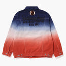 Bape Gradation Champion Loose Fit Denim Jacket Multi