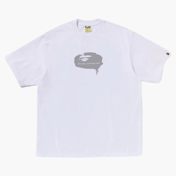 Logo Bape Graffiti Ape Relaxed Fit Tee White