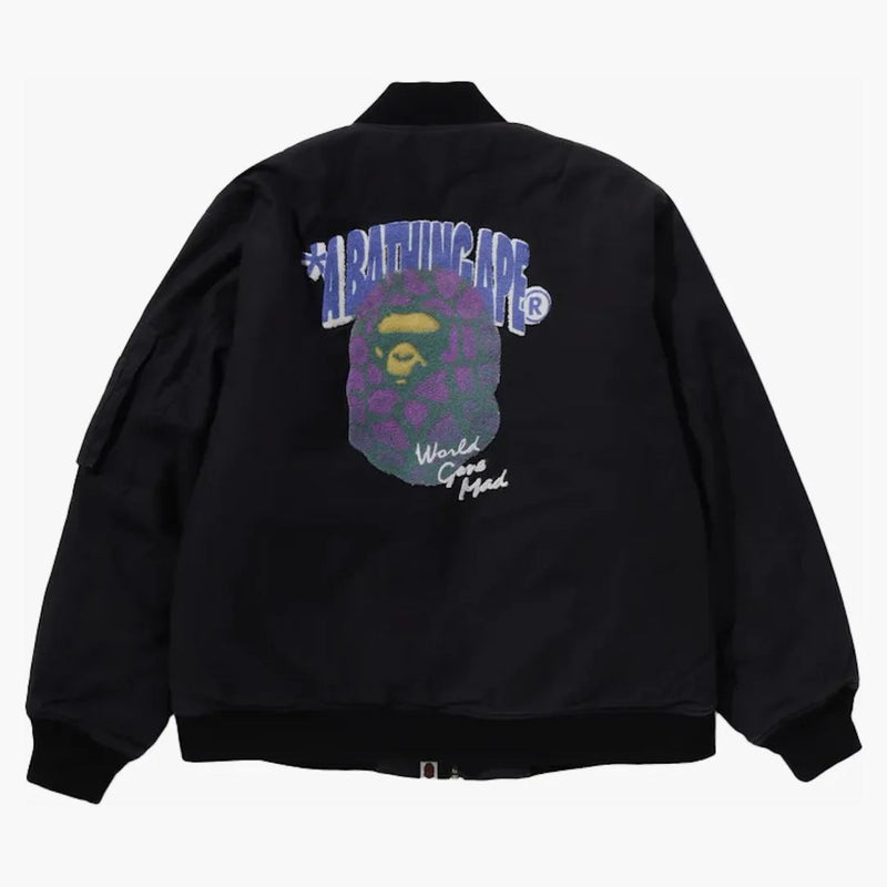 Bape Graffiti Bomber Jacket Black