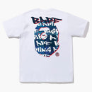 Bape Graffiti Check Ape Head Tee White Blue