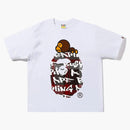 Bape Graffiti Check Milo On Big Ape Tee White Black