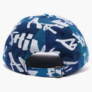 BAPE Graffiti Check Panel Cap Blue