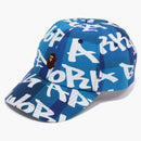 BAPE Graffiti Check Panel Cap Blue