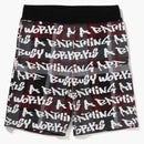 Bape Graffiti Check Shorts Black