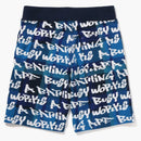 Bape Graffiti Check Shorts Blue