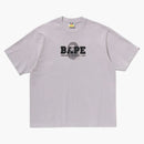 Bape Graffiti Logo Relaxed Fit Tee Gray