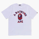 Bape graffiti pattern college tea white white
