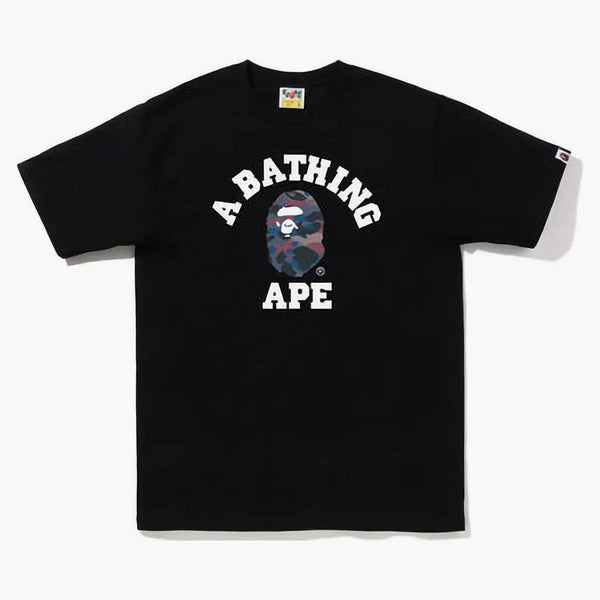 Bape Grid Camo College Tea (FW22) Black Purple