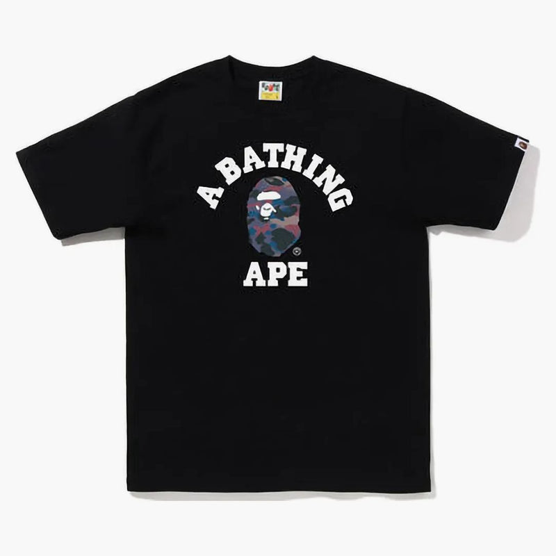 Bape Grid Camo College Tea (FW22) Black Purple