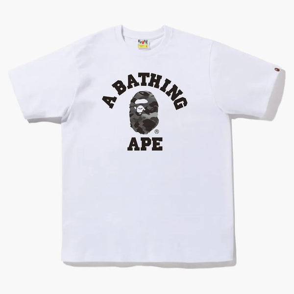 Bape Grid Camo College Tea (FW22) White Black